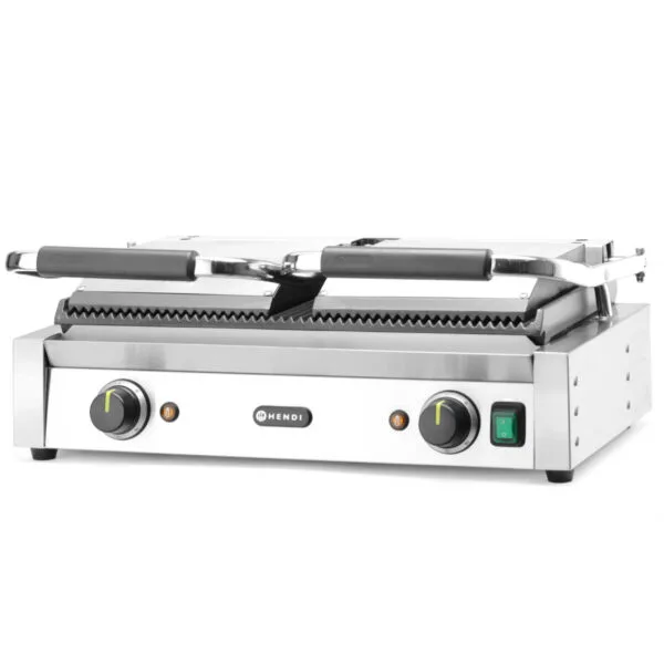 Kontakt grill kontaktowy ryflowany podwójny 3600W - Hendi 263709 1 263709 3