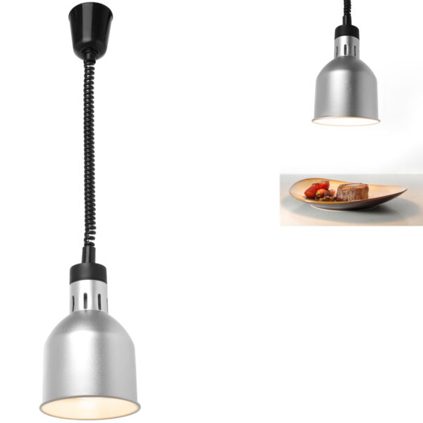 273883 hendi dystrybutor lampa do podgrzewania potraw wiszaca cylindryczna stozkowa srebrna 250w zielona gora