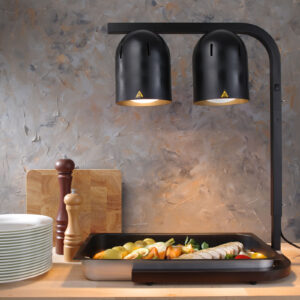 Lampa grzewcza do podgrzewania frytek potraw czarna 500 W - Hendi 273913 - obrazek 2
