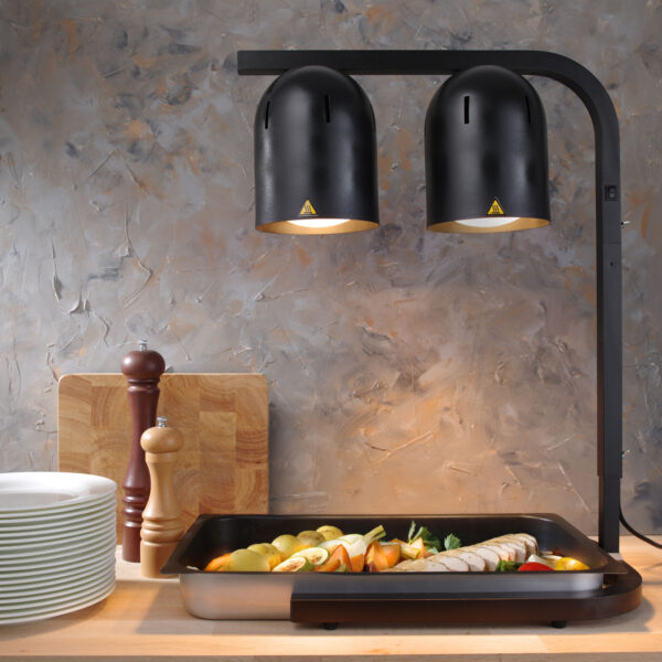 Lampa grzewcza do podgrzewania frytek potraw czarna 500 W - Hendi 273913 1 273913 1