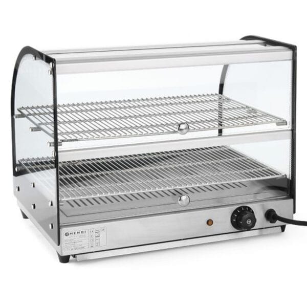 Witryna grzewcza do ekspozycji ciepłych potraw 2 x GN1/1 400W - Hendi 273999 1 273999 witryna grzewcza przeszklona sklepowa cukiernicza eskpozycyjna do cieplej zywnosci hendi 273999 hurtownia sklep cena najtaniej