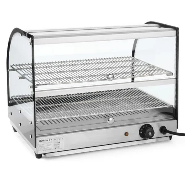 Witryna grzewcza do ekspozycji ciepłych potraw 2 x GN1/1 400W - Hendi 273999 1 273999 witryna grzewcza przeszklona sklepowa cukiernicza eskpozycyjna do cieplej zywnosci hendi 273999 hurtownia sklep cena najtaniej
