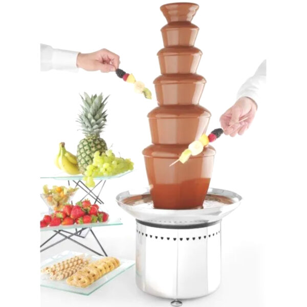 Fontanna do czekolady fondue 6 poziomów stalowa 300 W - Hendi 274163 3 274163 3