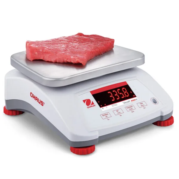 Waga VALOR 4000 z legalizacją kuchenna gastronomiczna wodoodporna IP68 LED 6Kg / 2g - OHAUS V41PWE6T-M 1 30035653 2