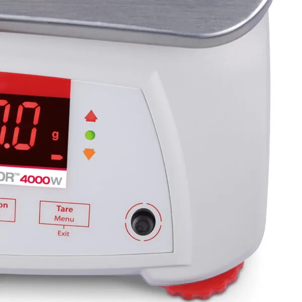 Waga VALOR 4000 z legalizacją kuchenna gastronomiczna wodoodporna IP68 LED 6Kg / 2g - OHAUS V41PWE6T-M 4 30035653 5
