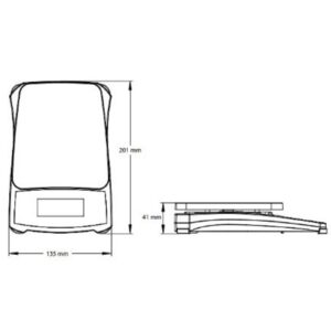 Waga techniczna kontrolna edukacyjna dokładna na baterie COMPASS CX 620g / 0.1g - OHAUS CX621 21 Waga techniczna kontrolna edukacyjna dokładna na baterie COMPASS CX 620g / 0.1g - OHAUS CX621 - obrazek 11