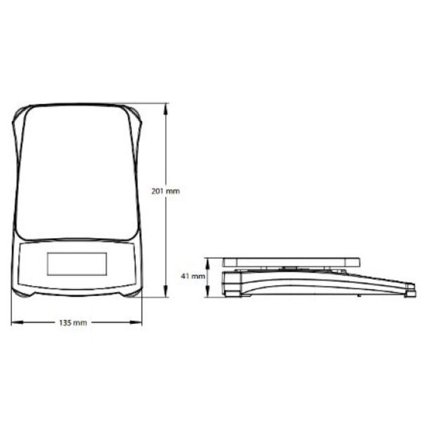 Waga techniczna kontrolna edukacyjna dokładna na baterie COMPASS CX 620g / 0.1g - OHAUS CX621 10 30428209 9