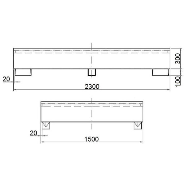 3594 1 wanna wychwytowa stalowa do mauzera 2x 1000l hurtownia