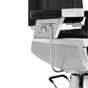 Profesjonalny fotel fryzjerski barberski z podnóżkiem obrotowy LUXURIA Physa czarny 18 Profesjonalny fotel fryzjerski barberski z podnóżkiem obrotowy LUXURIA Physa czarny - obrazek 8