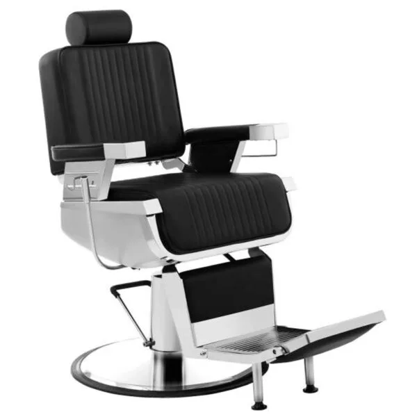 Profesjonalny fotel fryzjerski barberski z podnóżkiem obrotowy LUXURIA Physa czarny 1 4050 profesjonalny fotel fryzjerski barberski z podnozkiem obrotowy luxuria physa czarny