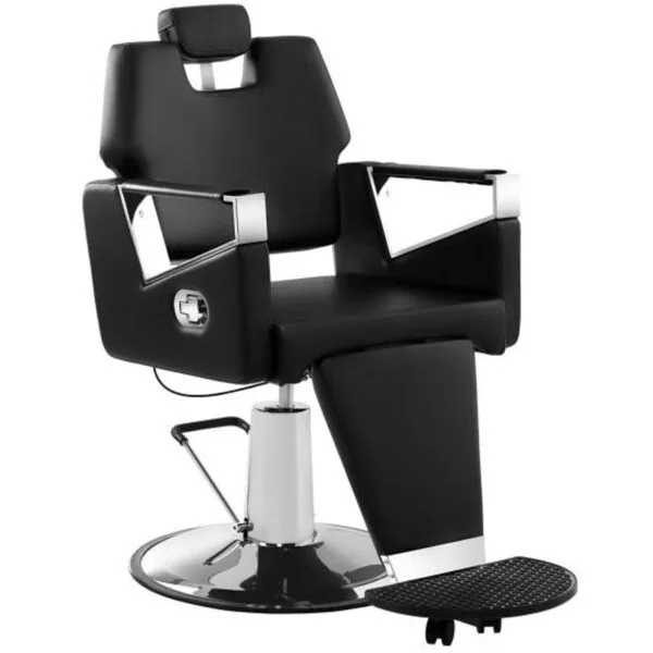 Profesjonalny fotel fryzjerski barberski z podnóżkiem obrotowy TURIN Physa czarny 2 4052 profesjonalny fotel fryzjerski barberski z podnozkiem obrotowy turin physa czarny 1