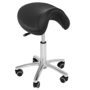 Stołek taboret hoker siodłowy mobilny na kółkach Physa SORANO czarny 6 Stołek taboret hoker siodłowy mobilny na kółkach Physa SORANO czarny - obrazek 2