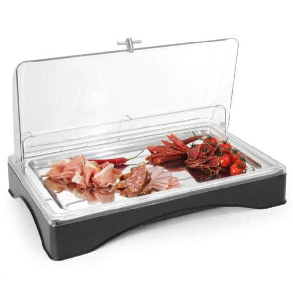 Taca z wkładem chłodzącym GN1/1 i pokrywą RollTop - Hendi 424186 1 424186 3