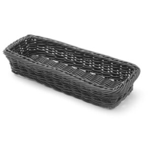 Koszyk na sztućce widelce noże łyżki czarny 270x100x45 mm - Hendi 426098 - obrazek 2