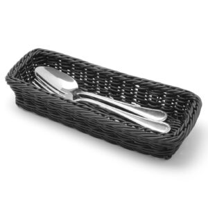 Koszyk na sztućce widelce noże łyżki czarny 270x100x45 mm - Hendi 426098 - obrazek 3