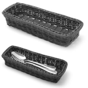 Koszyk na sztućce widelce noże łyżki czarny 270x100x45 mm - Hendi 426098 - obrazek 1