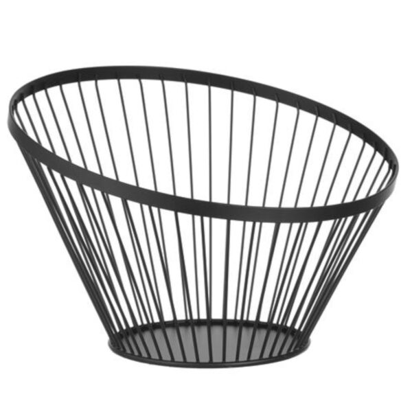 Koszyk miska druciana na owoce czarna z matową powłoką śr. 300 mm - Hendi 427071 1 427071 1