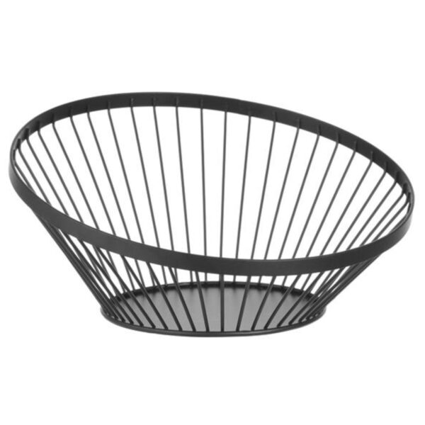 Koszyk miska druciana do owoców czarna z matową powłoką śr. 280 mm - Hendi 427088 1 427088 1