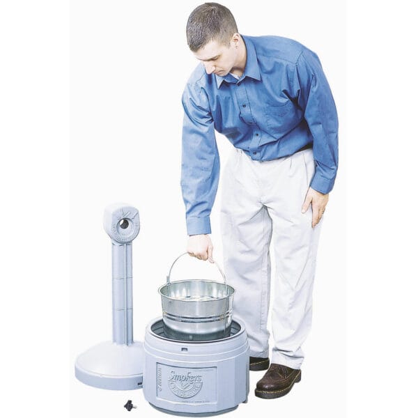 Popielniczka miejska zewnętrzna na stabilnej podstawie poj. 15L śr. 42cm wys. 98cm szara 1 4674 2