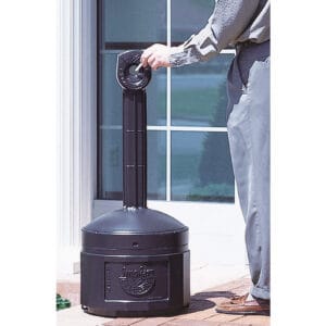Popielniczka miejska zewnętrzna na stabilnej podstawie poj. 15L śr. 42cm wys. 98cm szara 5 Popielniczka miejska zewnętrzna na stabilnej podstawie poj. 15L śr. 42cm wys. 98cm szara - obrazek 3