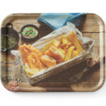 508022 taca antyposlizgowa do serwowania tasty fish chips 330 x 430 mm hendi 508022 ean 8711369508022 hurtownia sklep