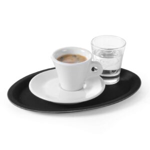 Taca kelnerska antypoślizgowa owalna 20x26.5cm - czarna 5 Taca kelnerska antypoślizgowa owalna 20x26.5cm - czarna - obrazek 3