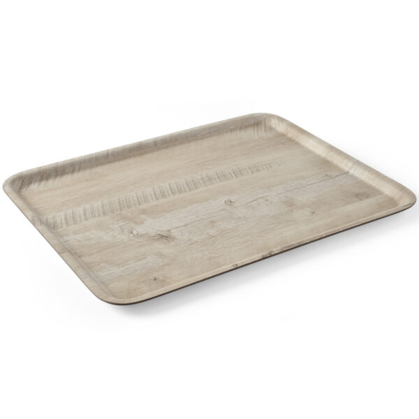 Taca do serwowania laminowana jasne drewno 430 x 330 mm - Hendi 508862 1 508862 1