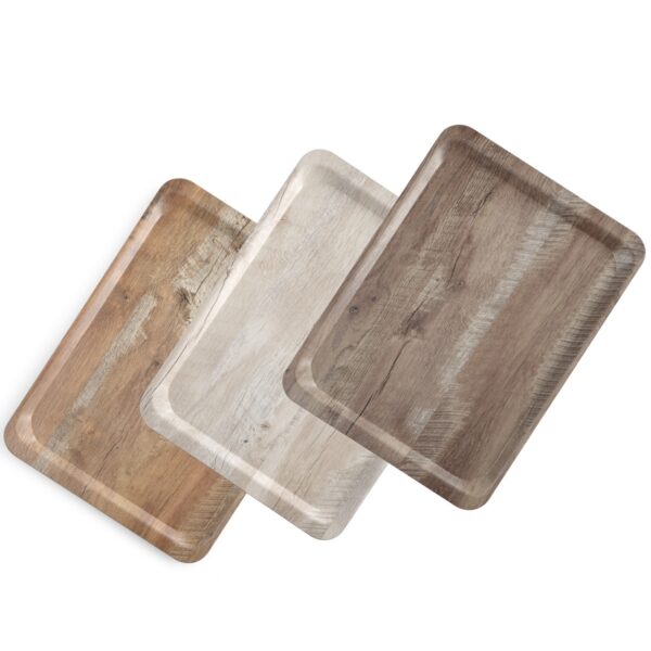 Taca do serwowania laminowana jasne drewno 430 x 330 mm - Hendi 508862 4 508862 4
