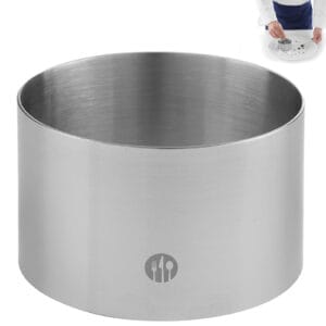 Pierścień kucharski cukierniczy ze stali nierdzewnej śr. 70mm wys. 45mm - Hendi 512104 5 Pierścień kucharski cukierniczy ze stali nierdzewnej śr. 70mm wys. 45mm - Hendi 512104 - obrazek 3