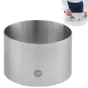 Pierścień kucharski cukierniczy ze stali nierdzewnej śr. 90mm wys. 45mm - Hendi 512302 3 Pierścień kucharski cukierniczy ze stali nierdzewnej śr. 90mm wys. 45mm - Hendi 512302 - obrazek 1
