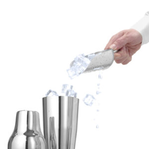 Szufelka barmańska z otworami aluminiowa 0.35 l 5 Szufelka barmańska z otworami aluminiowa 0.35 l - obrazek 3