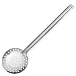 Łyżka cedzakowa HACCP ze stali Kitchen Line śr. 90 mm - Hendi 528105 - obrazek 1