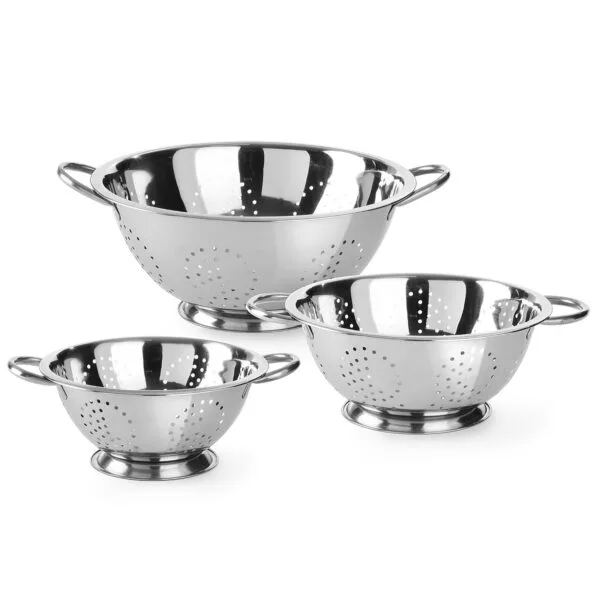 Cedzak durszlak ze stali nierdzewnej Kitchen Line śr. 280 mm - Hendi 535202 1 535103 2