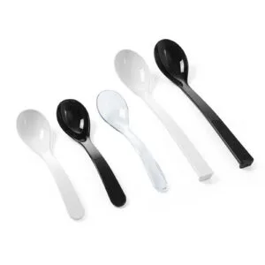 Łyżka do sałatek biała dł. 235 mm  - Hendi 564103 - obrazek 3