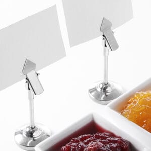 Stojak informacyjny z klipsem na karteczkę lub MENU zestaw 2szt. - Hendi 595305 3 Stojak informacyjny z klipsem na karteczkę lub MENU zestaw 2szt. - Hendi 595305 - obrazek 2