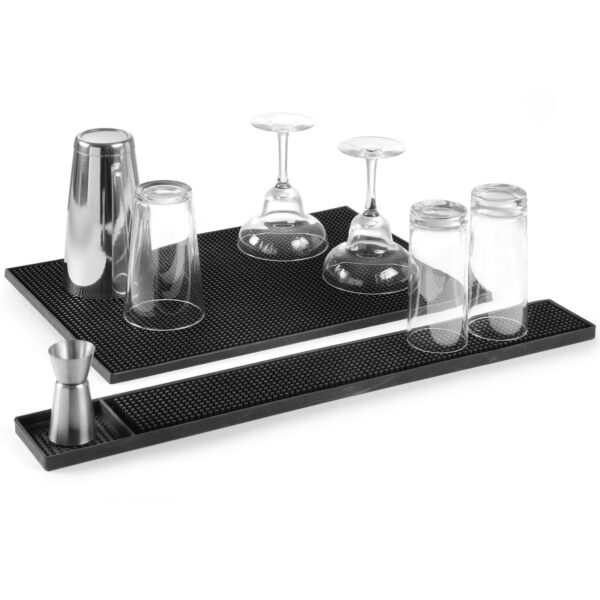 Mata barmańska gumowa prostokątna do szklanek pokali 300x150x(H)10mm Hendi 597989 1 597989 2