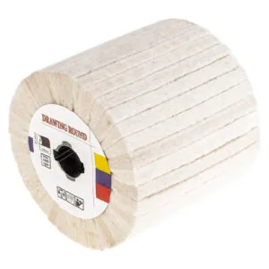 Walec polerski filcowy 110x100mm do satyniarki z bawełny na wysoki połysk 2 Walec polerski filcowy 110x100mm do satyniarki z bawełny na wysoki połysk - obrazek 1