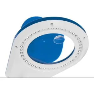 Lampka biurkowa LED bezcieniowa ze szkłem powiększającym 5x/10x - Niebieska 9 Lampka biurkowa LED bezcieniowa ze szkłem powiększającym 5x/10x - Niebieska - obrazek 3