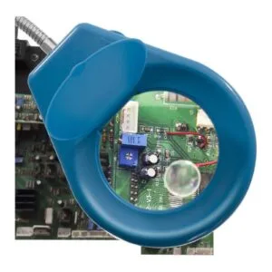 Lampka biurkowa LED bezcieniowa ze szkłem powiększającym 5x/10x - Niebieska 12 Lampka biurkowa LED bezcieniowa ze szkłem powiększającym 5x/10x - Niebieska - obrazek 6