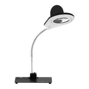 Lampka biurkowa LED bezcieniowa ze szkłem powiększającym 5x/10x i uchwytem na płytki PCB 10 Lampka biurkowa LED bezcieniowa ze szkłem powiększającym 5x/10x i uchwytem na płytki PCB - obrazek 2