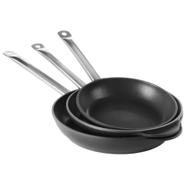 Patelnia indukcyjna Profi Line z odlewu aluminium powlekana tytanem śr. 240 mm - Hendi 629154 4 629154 5