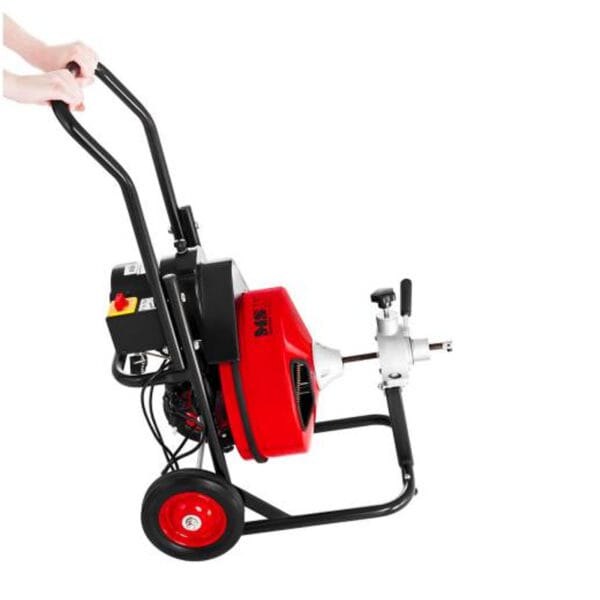 Przepychacz udrażniacz spirala do rur elektryczna 390W 23m MSW-DRAIN CLEAN 23E + głowice 4 6350 4