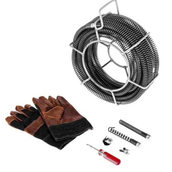 Przepychacz udrażniacz spirala żmijka do rur elektryczna 390W śr. 30 - 100 mm MSW-DRAIN CLEAN 2.3E 6 6351 6