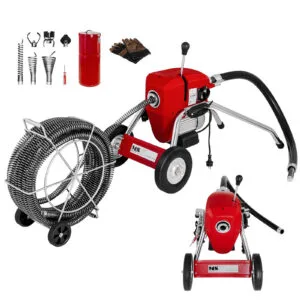 Elektryczna maszyna przepychacz udrażniacz do rur 1100W śr. 32mm MSW POWER DRAIN CLEAN 4.6E + akcesoria 7 Elektryczna maszyna przepychacz udrażniacz do rur 1100W śr. 32mm MSW POWER DRAIN CLEAN 4.6E + akcesoria - obrazek 1