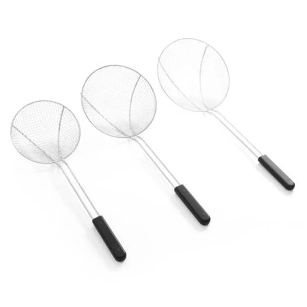 Cedzak sitko do smażenia w głębokim oleju ze stali nierdzewnej śr. 260 mm - Hendi 640920 2 640906 3