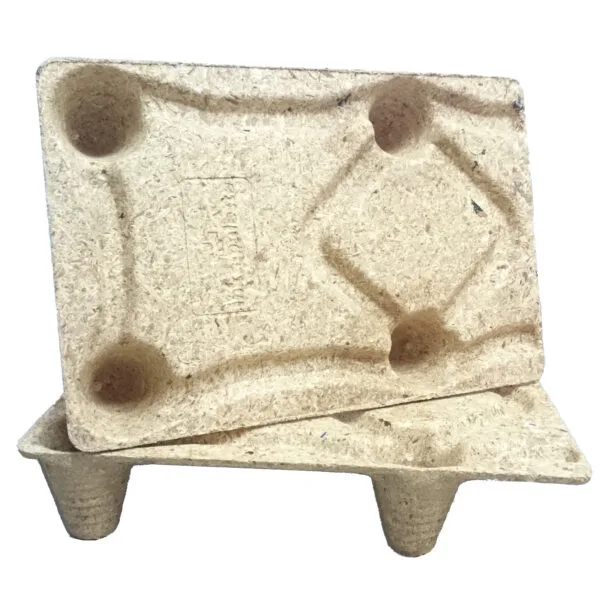 Paleta 1/4 EURO tłoczona z płyty wiórowej 60x40x12cm 2 6449 2
