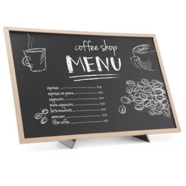 Tablica informacyjna reklamowa MENU z podstawą podpórką 40x60 cm - Hendi 664131 2 664131 2