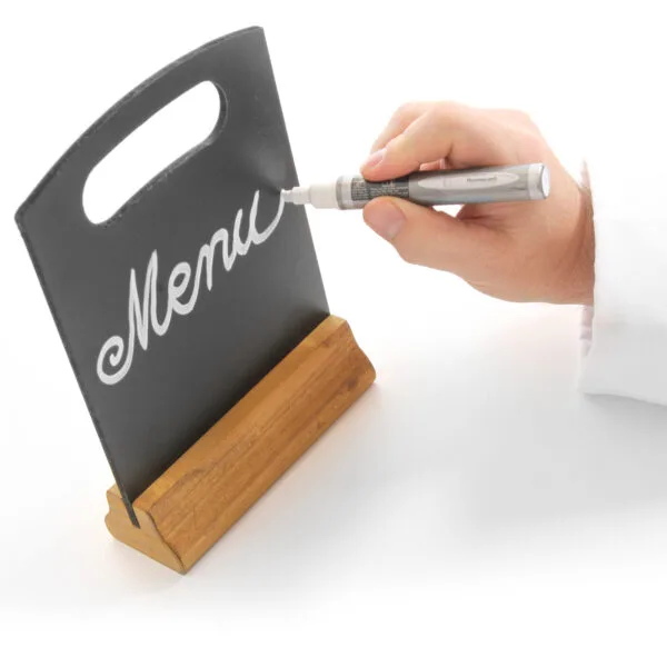 Stołowa tabliczka informacyjna reklamowa na stół 210x320mm zestaw 2 szt. - Hendi 664063 1 664209 2