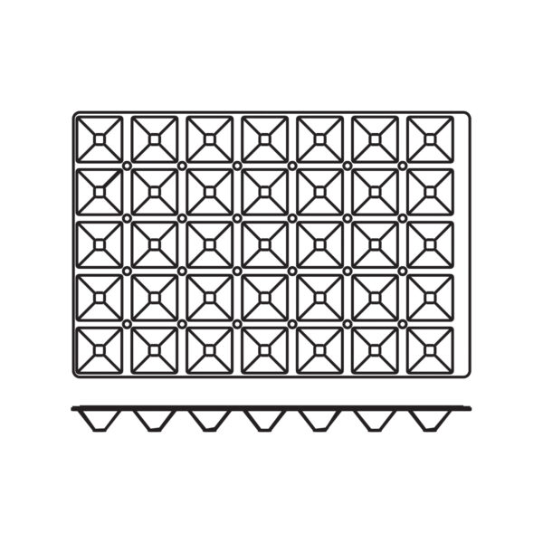 Foremki silikonowe nieprzywierające do pieczenia PYRAMIDE 600x400mm Hendi 676264 1 676264 2