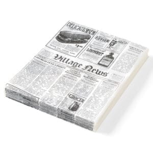 Papier pergaminowy do ciepłych przekąsek nadruk gazety 250x350mm 500szt. Hendi 678107 2 Papier pergaminowy do ciepłych przekąsek nadruk gazety 250x350mm 500szt. Hendi 678107 - obrazek 1